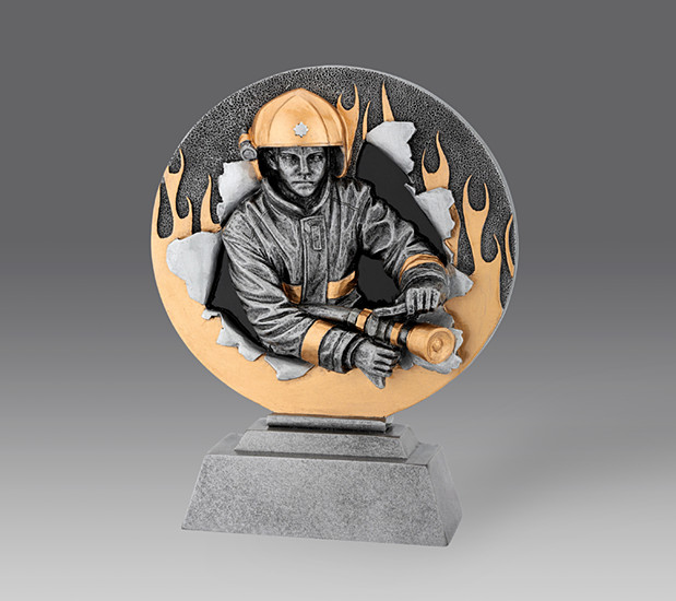 statuetka FG1180 strażak, h.20 puchary statuetki medale